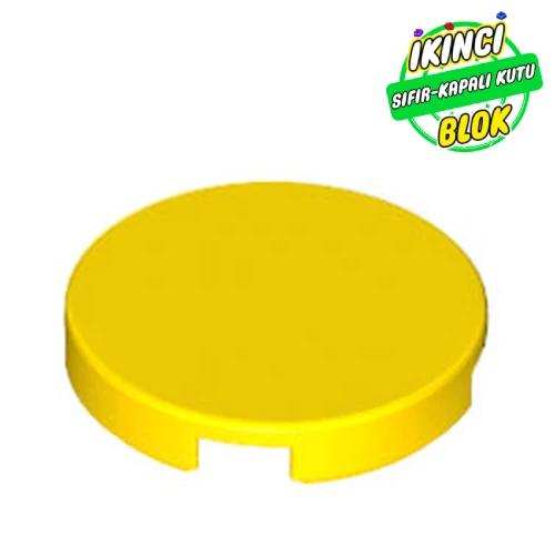 LEGO® 2 x 2 Kavisli Düz Plaka Sarı Sıfır