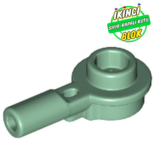 LEGO® Plate Round 1 x 1 with Hollow Stud and Horizontal Bar 1L Kum Yeşili Sıfır