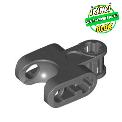 LEGO® Technic Axle Connector 2 x 3 with Ball Socket, Open Lower Axle Holes Koyu Mavimsi Gri Sıfır