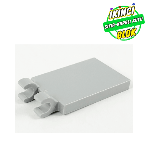 LEGO® 2 x 3 Düz Plaka Yan 2 Adet Yatay O Bağlantılı Açık Mavimsi Gri Sıfır