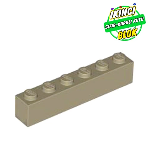 LEGO® Brick 1 x 6 Koyu Bej Sıfır
