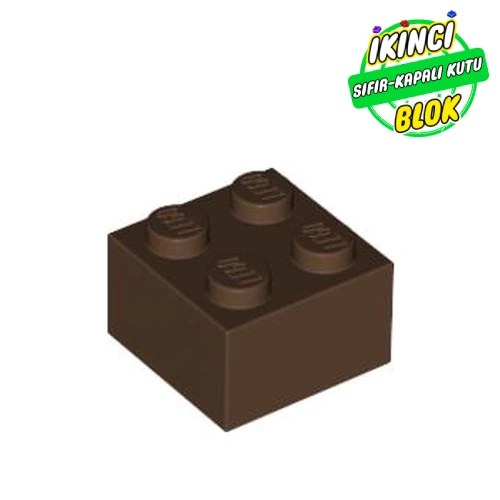 LEGO® 2 x 2 Tuğla Kahverengi Sıfır