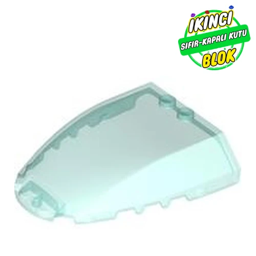 LEGO® 6 x 7 x 1 1/3 Ön Cam Şeffaf Açık Mavi Sıfır