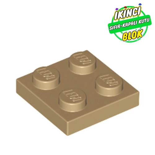 LEGO® Plate 2 x 2 Koyu Bej Sıfır