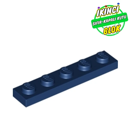 LEGO® Plate 1 x 5 Koyu Mavi Sıfır