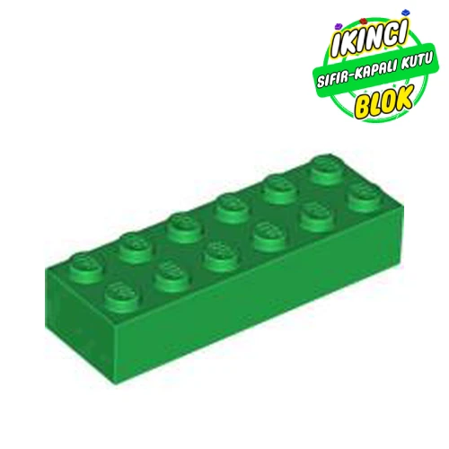 LEGO® Brick 2 x 6 Yeşil Sıfır