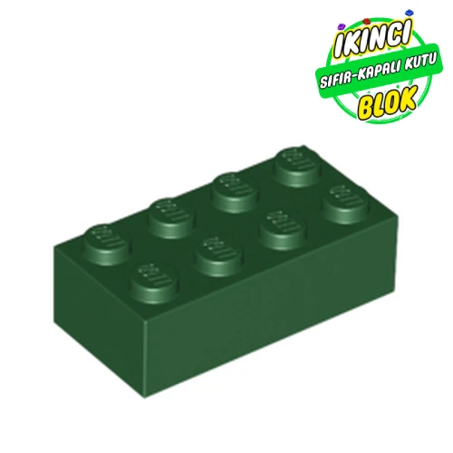 LEGO® Brick 2 x 4 Koyu Yeşil Sıfır