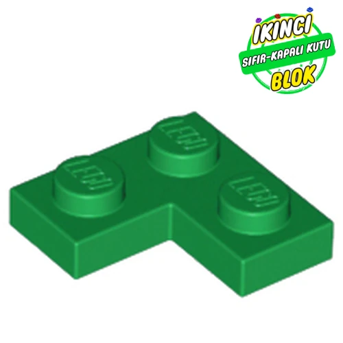 LEGO® 2 x 2 Köşe Plaka Yeşil Sıfır