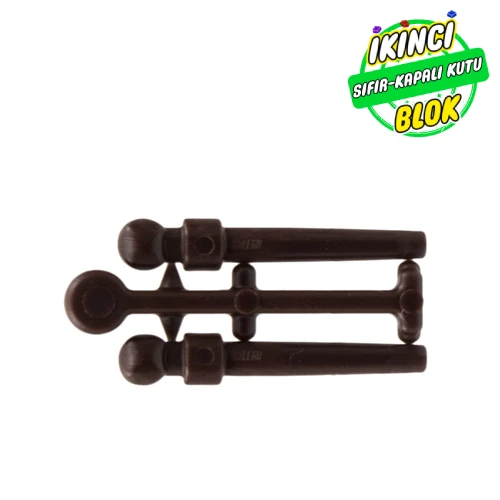 LEGO® Equipment Wand Sprue [Complete Set of 2] Koyu Kahverengi Sıfır