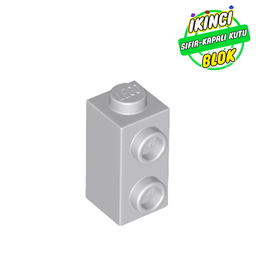 LEGO® 1 x 1 x 1 2/3 Modifiye Tuğla 2 Açık Stud Yanda Açık Mavimsi Gri Sıfır
