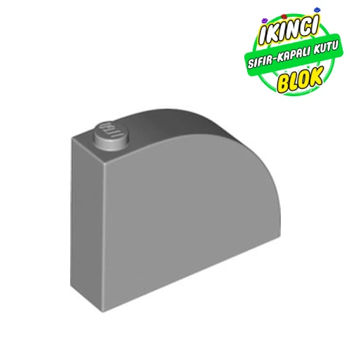 LEGO® Brick Curved 1 x 4 x 3 Açık Mavimsi Gri Sıfır