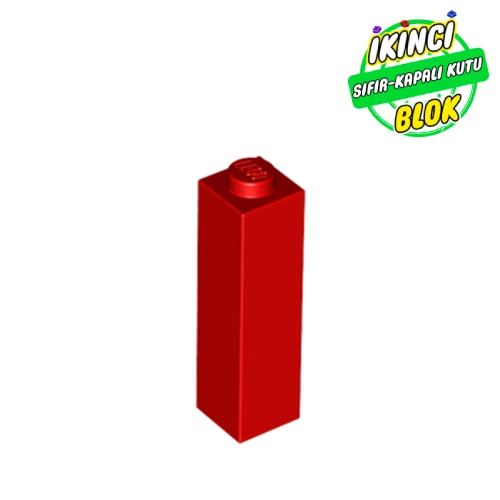 LEGO® Brick 1 x 1 x 3 Kırmızı Sıfır