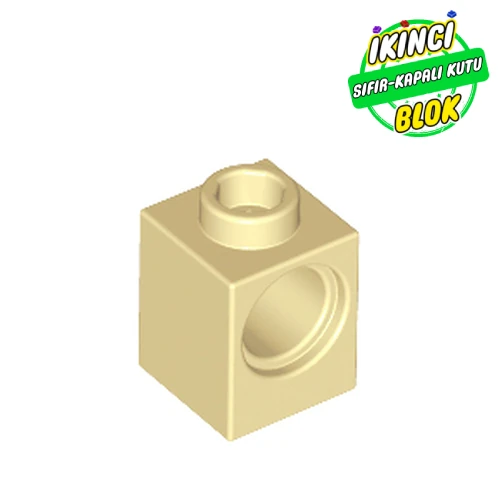 LEGO® Technic Brick 1 x 1 with Pin Hole Bej Sıfır