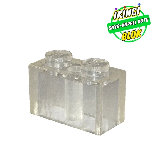 LEGO® Brick 1 x 2 Şeffaf Sıfır