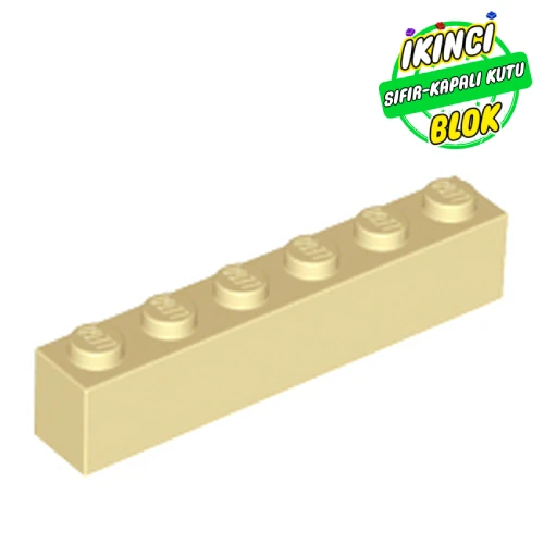 LEGO® Brick 1 x 6 Bej Sıfır