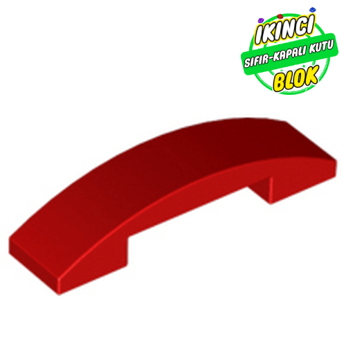 LEGO® 4 x 1 x 2/3 Çift Taraflı Eğimli Parça Kırmızı Sıfır