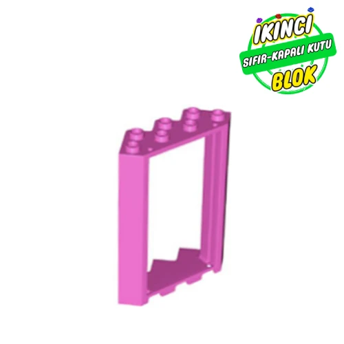 LEGO® Door Frame 4 x 4 x 6 Corner Koyu Pembe Sıfır