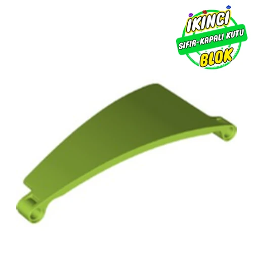 LEGO® 5 x 13 51 Numaralı Technic Panel Sağ Limon Yeşili Sıfır