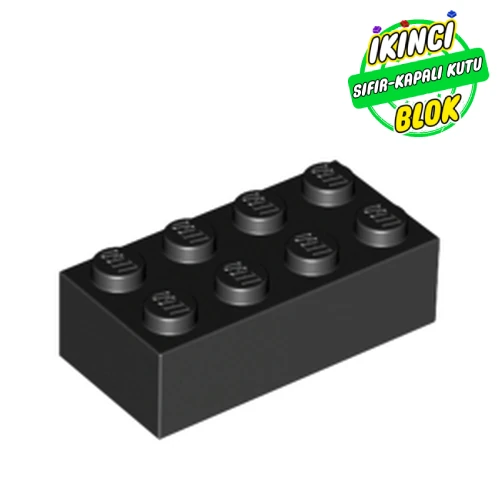 LEGO® 2 x 4 Tuğla Siyah Sıfır
