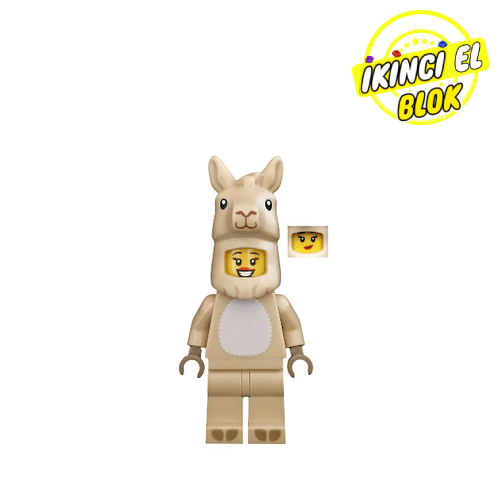 LEGO® Minifigür Llama Costume Girl (CMF) İkinci El