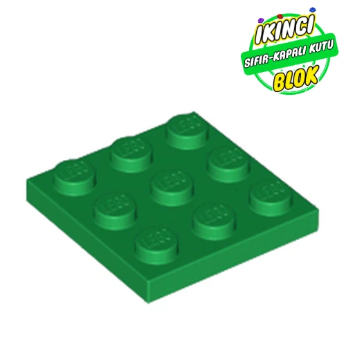 LEGO® Plate 3 x 3 Yeşil Sıfır