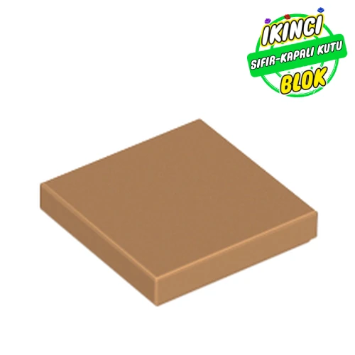 LEGO® Tile 2 x 2 with Groove Orta Nugat Sıfır