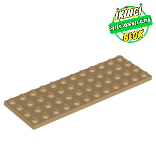 LEGO® Plate 4 x 12 Koyu Bej Sıfır