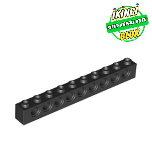 LEGO® 1 x 10 Technic Tuğla Siyah Sıfır
