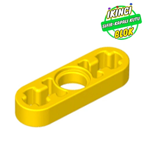 LEGO® 1 x 3 İnce Liftarm İnce Aks girişli Sarı Sıfır