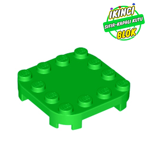 LEGO® 4 x 4 Kavisli Köşeli Modifiye Plaka Parlak yeşil Sıfır