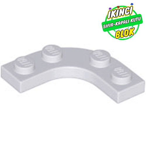 LEGO® 3 x 3 Kavisli Plaka 2 x 2 Kavisli Açık Mavimsi Gri Sıfır