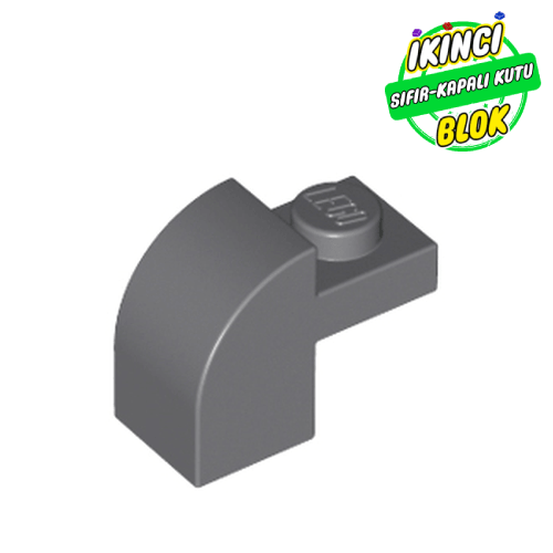 LEGO® 2 x 1 x 1 1/3 Eğimli Parça Koyu Mavimsi Gri Sıfır