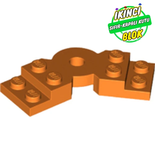 LEGO® Plate Angled 2 x 2 with Step and Hole in Center Turuncu Sıfır