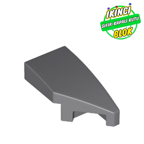 LEGO® 2 x 1 x 2/3 Eğimli Parça Sağ Koyu Mavimsi Gri Sıfır