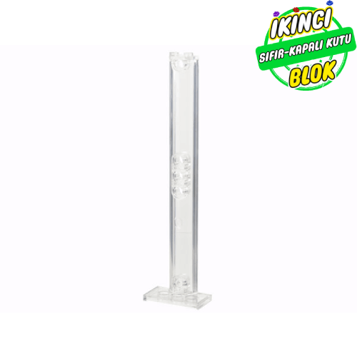 LEGO® 2 x 4 x 13 Yarım Daire 5 Pim Delikli Destek Şeffaf Sıfır