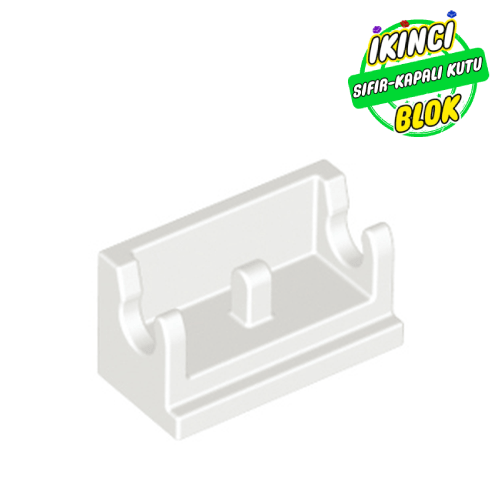 LEGO® 1 x 2 Alt Menteşe Beyaz Sıfır