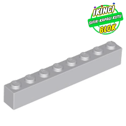 LEGO® Brick 1 x 8 Açık Mavimsi Gri Sıfır