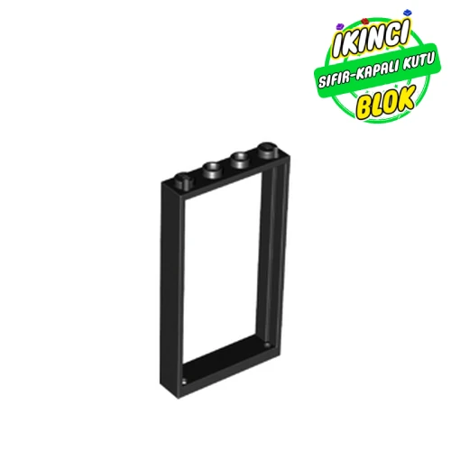 LEGO® Door Frame 1 x 4 x 6 Type 2 Siyah Sıfır