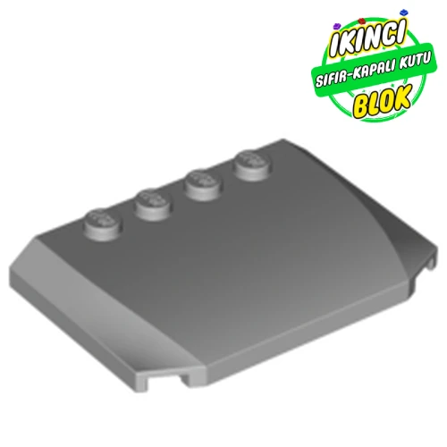 LEGO® 4 x 6 x 2/3 Kaput Açık Mavimsi Gri Sıfır