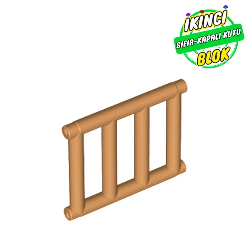 LEGO® Bar 1 x 4 x 3 [End Tabs] Orta Nugat Sıfır