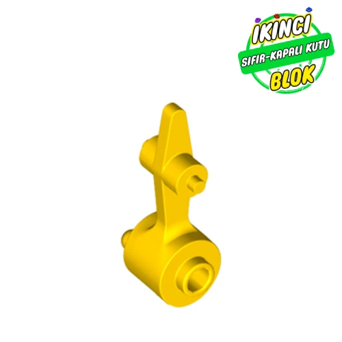 LEGO® Vehicle Track, Train, Ground Throw / Track Switch [Reinforced] Sarı Sıfır