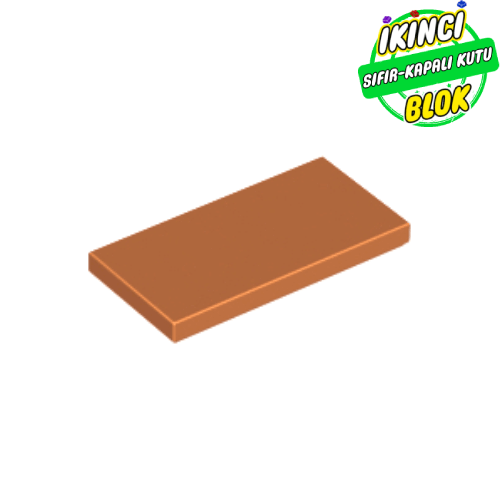 LEGO® 2 x 4 Düz Plaka Koyu Turuncu Sıfır
