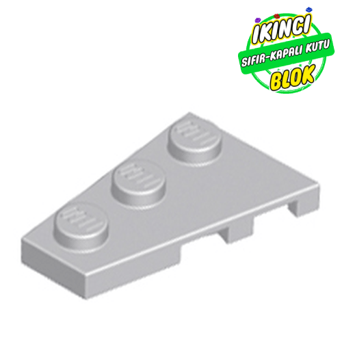 LEGO® 3 x 2 Üçgen Plaka Sol Açık Mavimsi Gri Sıfır