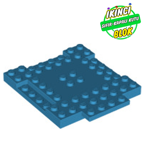 LEGO® 8 x 8 x 2/3 ve 1 x 4 Basamaklı Modifiye Tuğla Koyu Turkuaz Sıfır