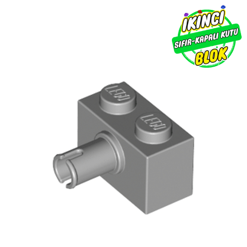 LEGO® 1 x 2 Pim Çıkışlı Modifiye Tuğla Açık Mavimsi Gri Sıfır