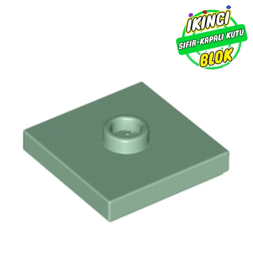 LEGO® Plate Special 2 x 2 with Groove and Center Stud (Jumper) Kum Yeşili Sıfır