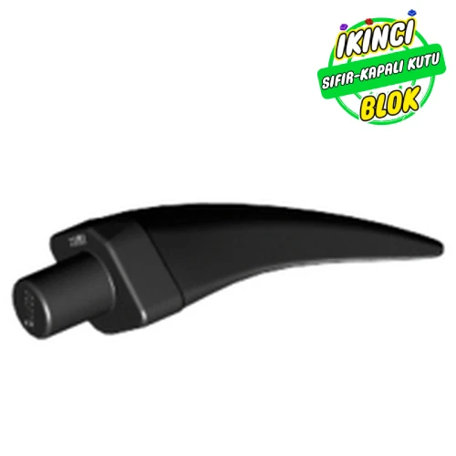 LEGO® Animal Body Part, Barb / Claw / Tooth / Talon / Horn, Medium Siyah Sıfır