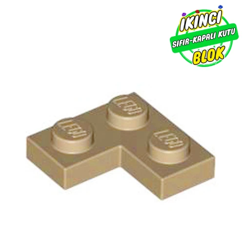 LEGO® Plate 2 x 2 Corner Koyu Bej Sıfır