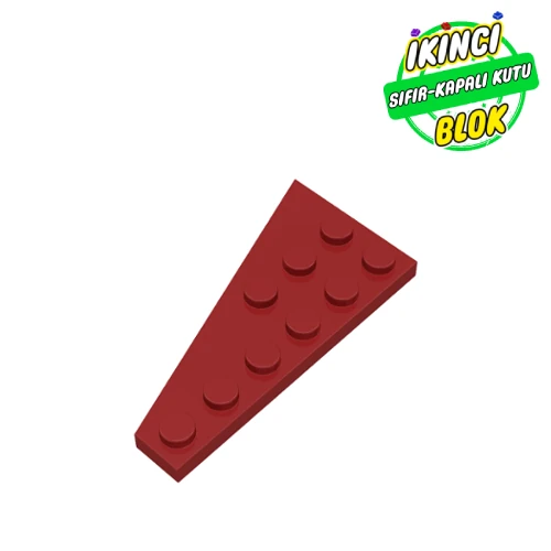 LEGO® Wedge Plate 6 x 3 Right Koyu Kırmızı Sıfır