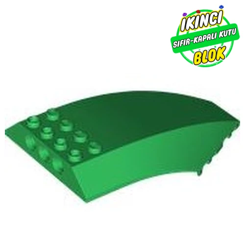 LEGO® Windscreen 10 x 6 x 2 Curved Yeşil Sıfır